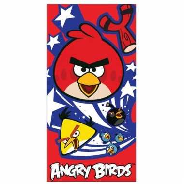Angry birds handdoek 70 x 140 cm groot