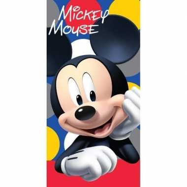 Disney mickey mouse strand/bad handdoek 70 x 140 cm groot