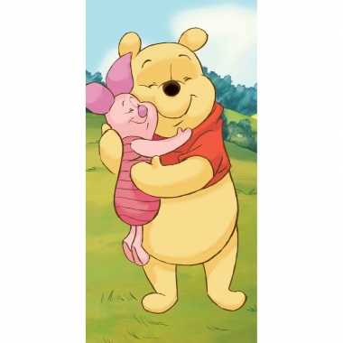 Disney winnie de poeh strand/bad handdoek 70 x 140 cm groot