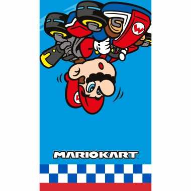 Nintendo mariokart strand/bad handdoek 70 x 120 cm groot