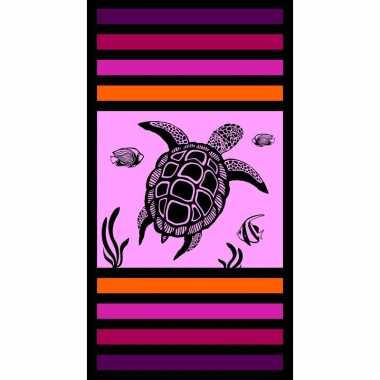 Strandlaken/strandlaken schildpad sandy kalina 95 x 175 cm groot