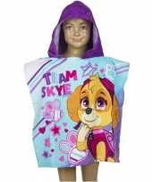 Paw patrol team skye badcape voor kinderen groot