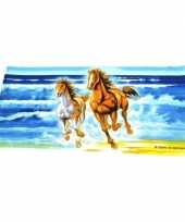 Strandlaken strandlaken paard met veulen 150 x 70 cm groot
