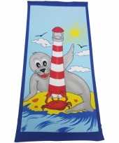 Strandlaken zeehond dier 70 x 150 cm groot